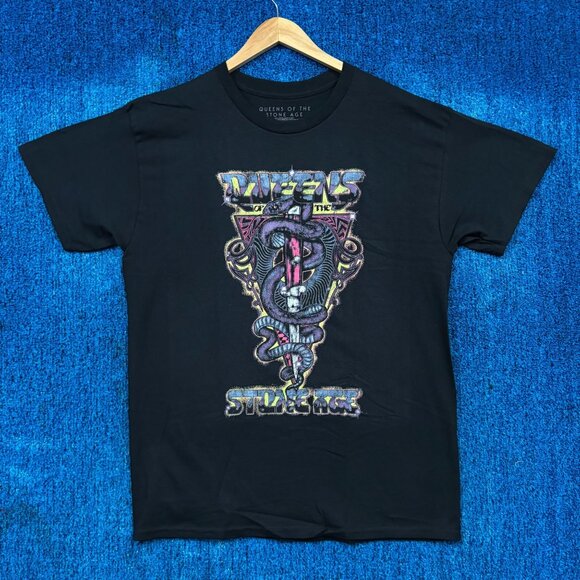 Queens Of The Stone Age Snake Rock T-Shirt Size Large - Picture 1 of 4